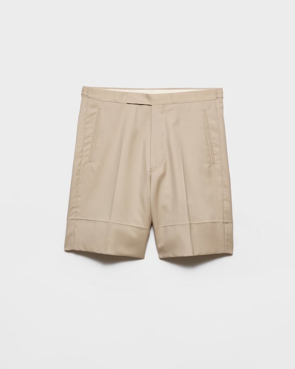 Cotton Bermudas - Sand Beige Cotton Bermudas - Sand Beige