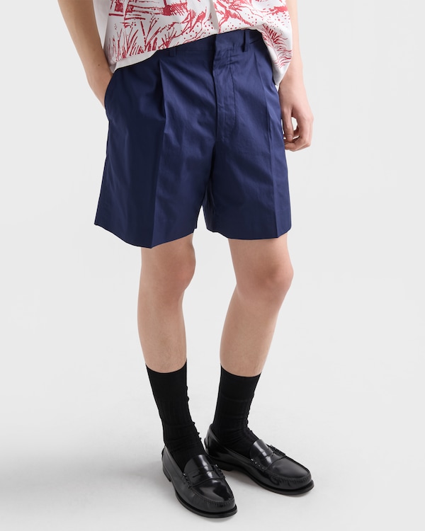 Cotton Bermudas - 네이비 Cotton Bermudas - 네이비