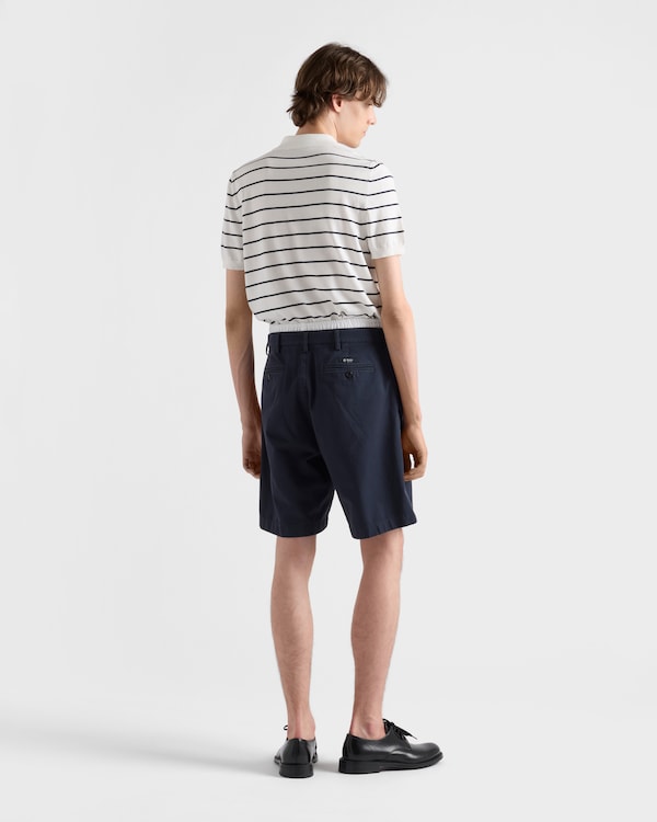 Cotton Bermudas - Navy Cotton Bermudas - Navy