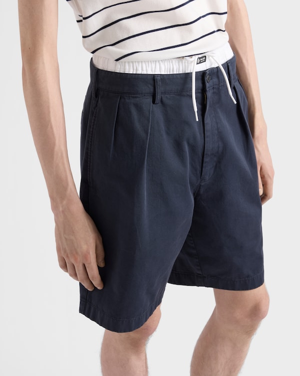 Cotton Bermudas - Navy Cotton Bermudas - Navy