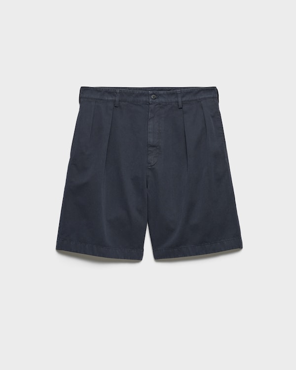 Cotton Bermudas - Navy Cotton Bermudas - Navy