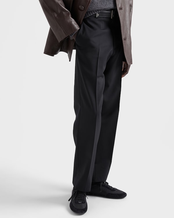 Mohair wool pants - Black Mohair wool pants - Black