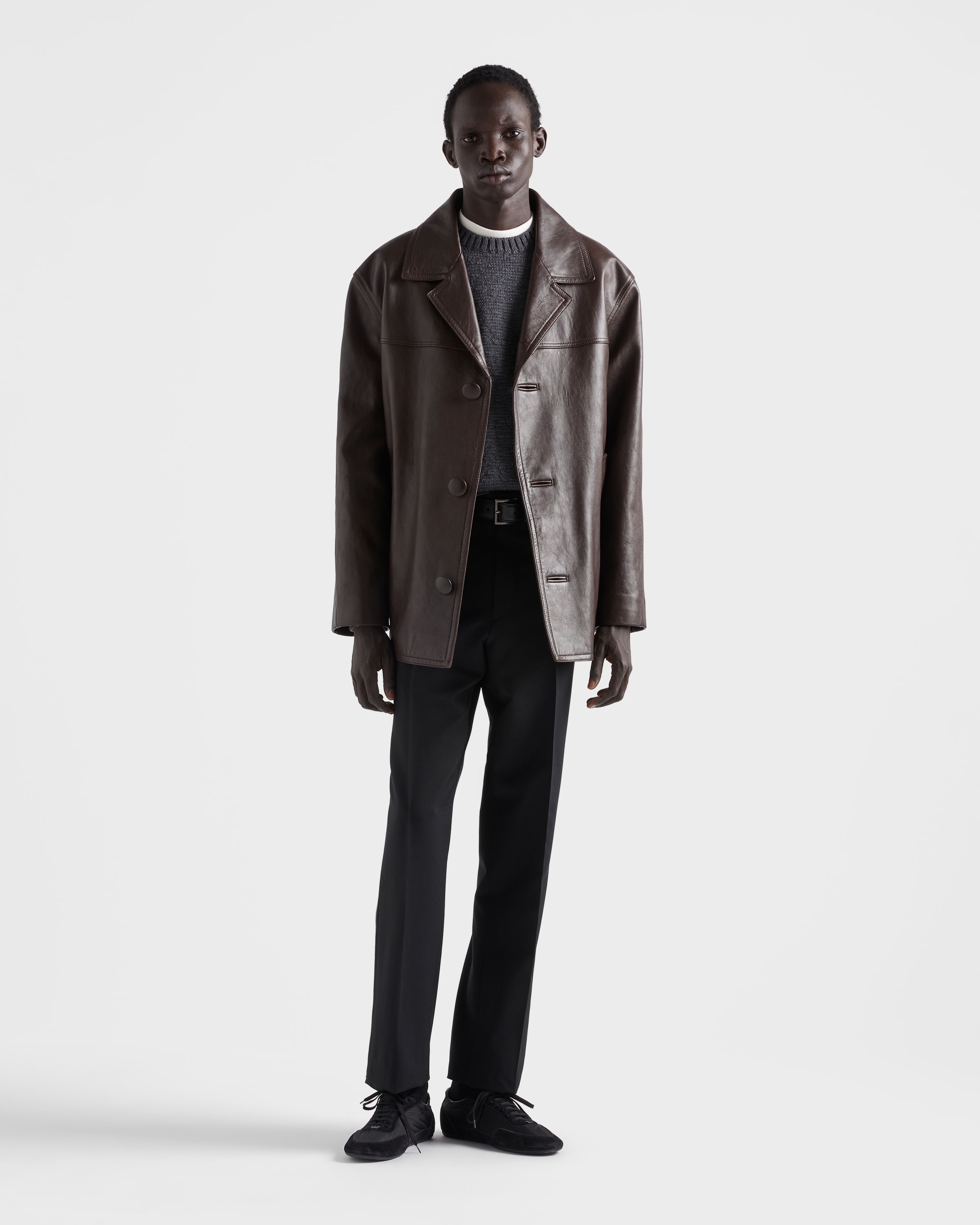 Black Mohair Wool Pants | PRADA - United States
