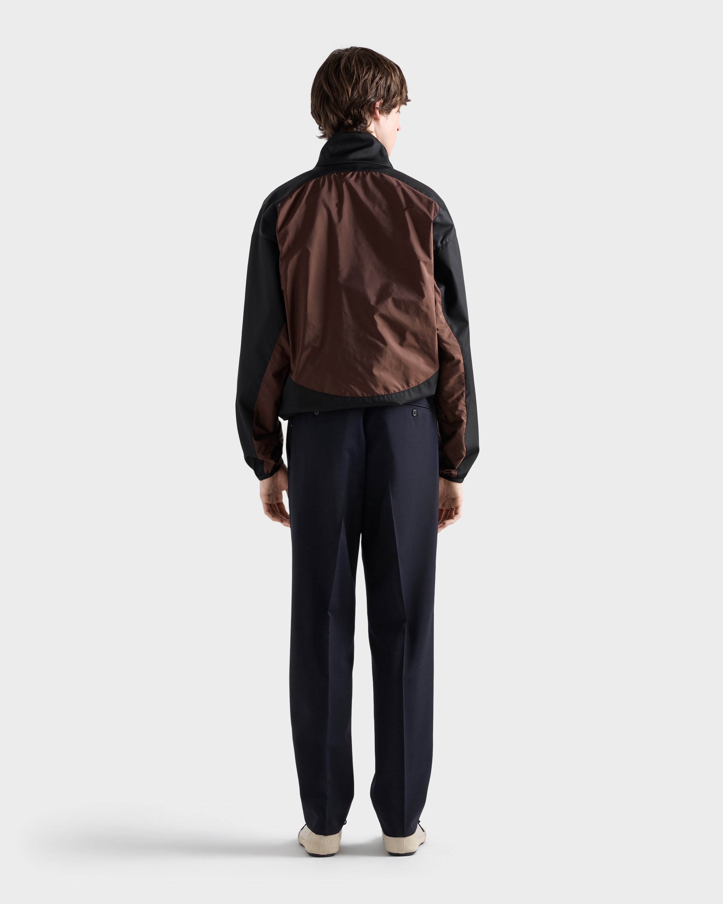 Navy Mohair Wool Pants | PRADA