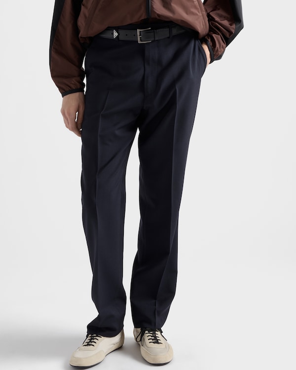 Mohair wool pants - Navy Mohair wool pants - Navy