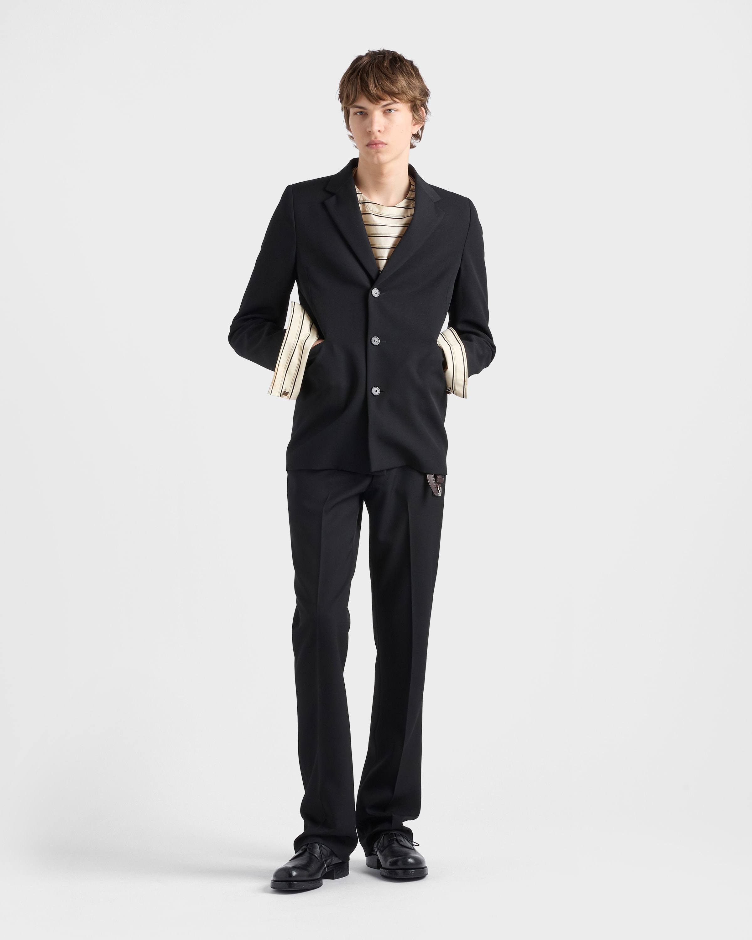 Black Wool Pants | PRADA - United States