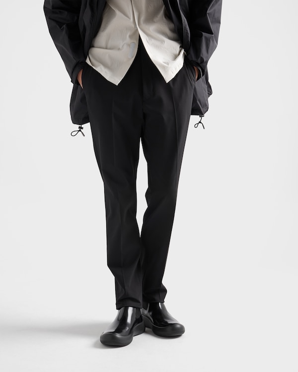 Stretch technical fabric pants - Black Stretch technical fabric pants - Black