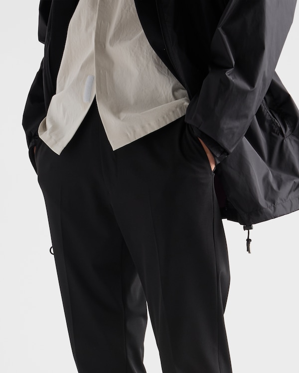 Stretch technical fabric pants - Black Stretch technical fabric pants - Black