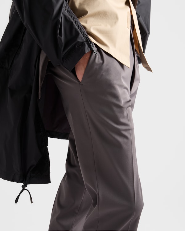 Stretch technical fabric pants - Hematita Stretch technical fabric pants - Hematita