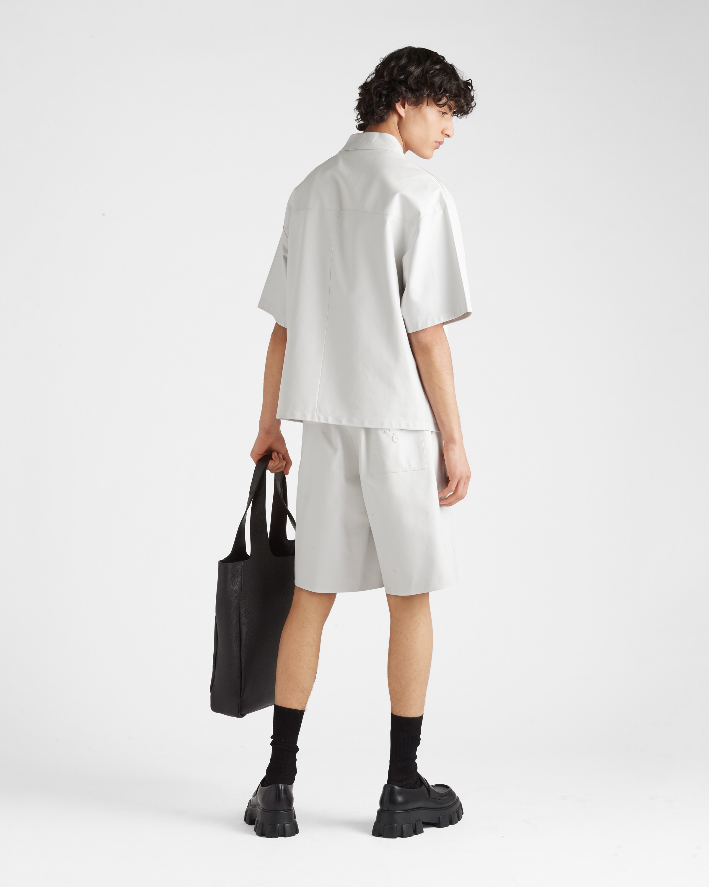 Prada Chemise en cuir nappa 5