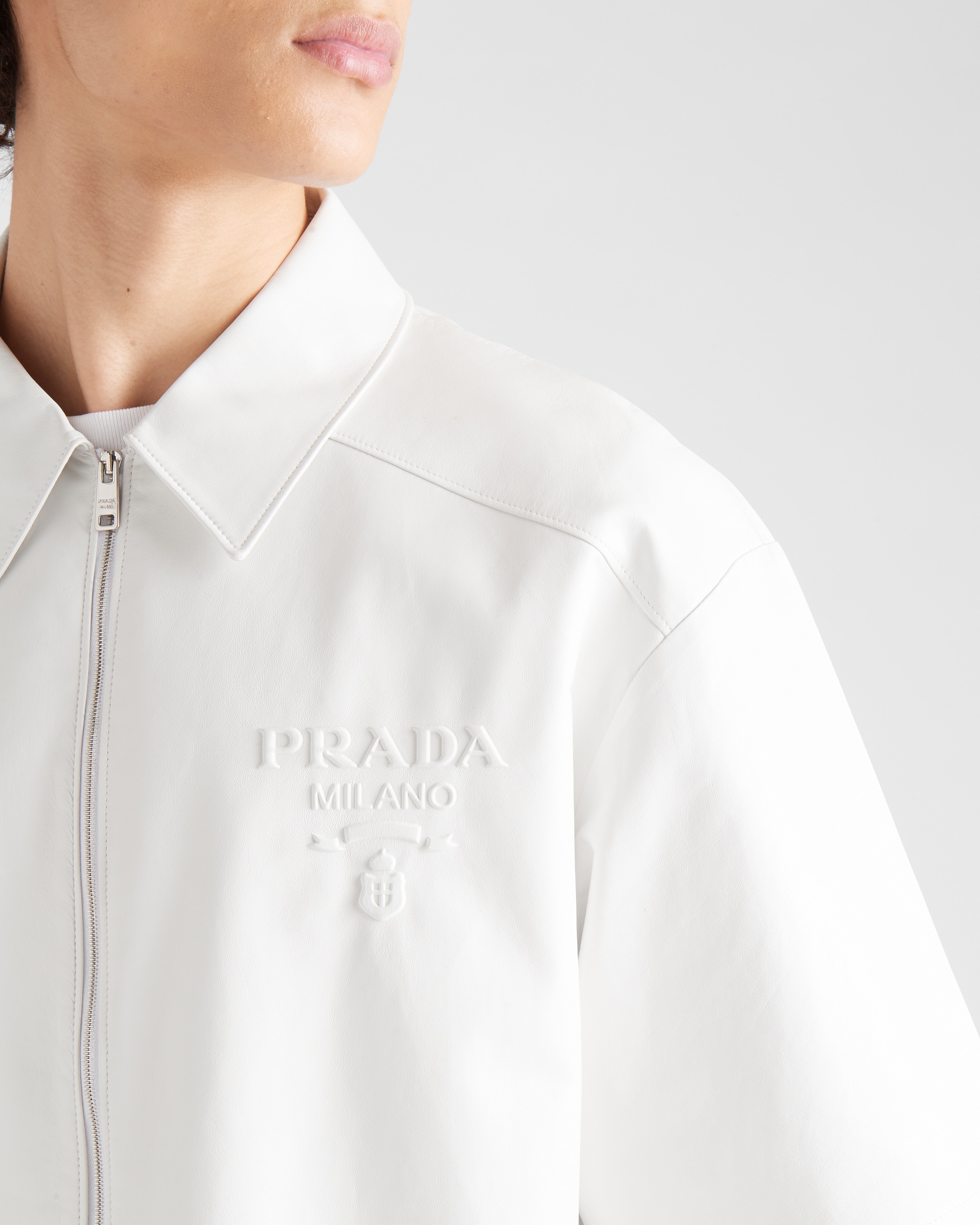 Prada Chemise en cuir nappa 4