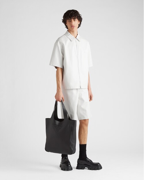 Prada Chemise en cuir nappa 2