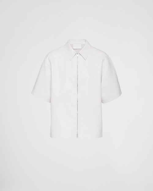 White Nappa leather shirt | Prada