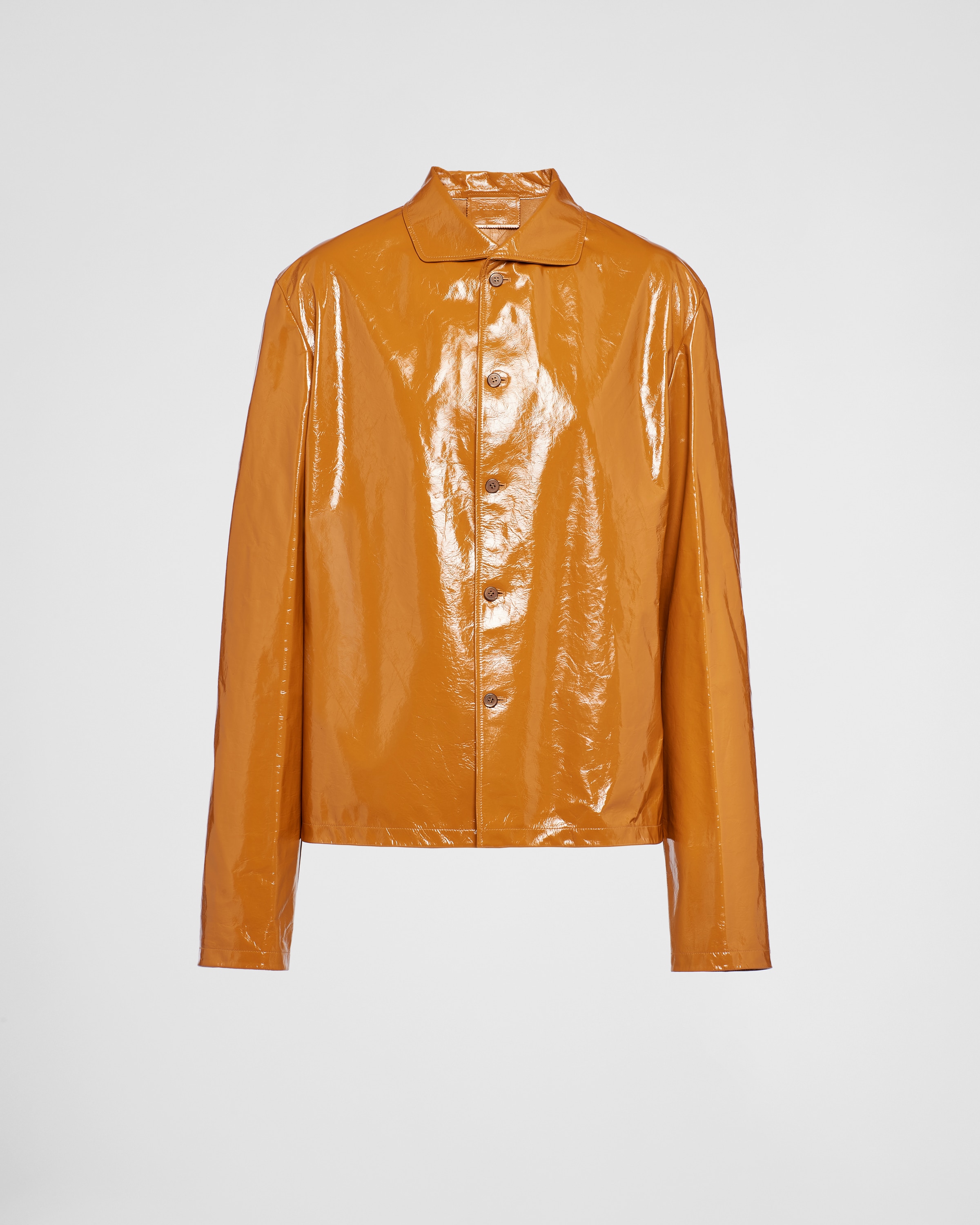 Orange leather shirt Clearance
