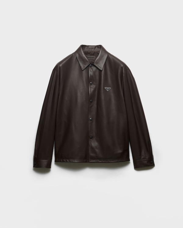 Nappa leather shirt
