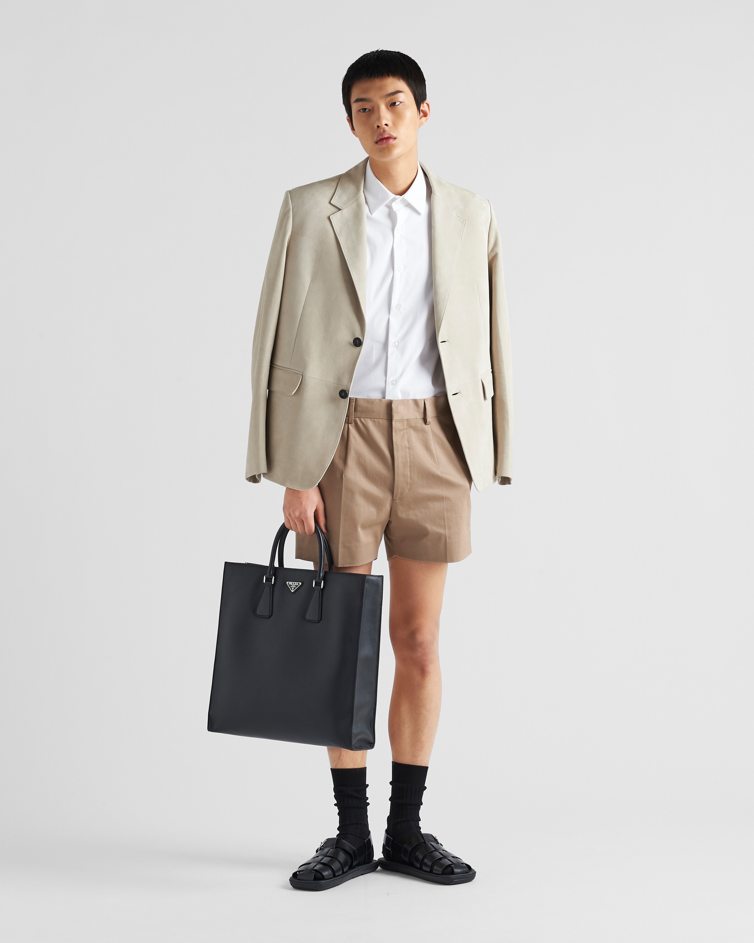 Veste en veau velours Glace | Prada