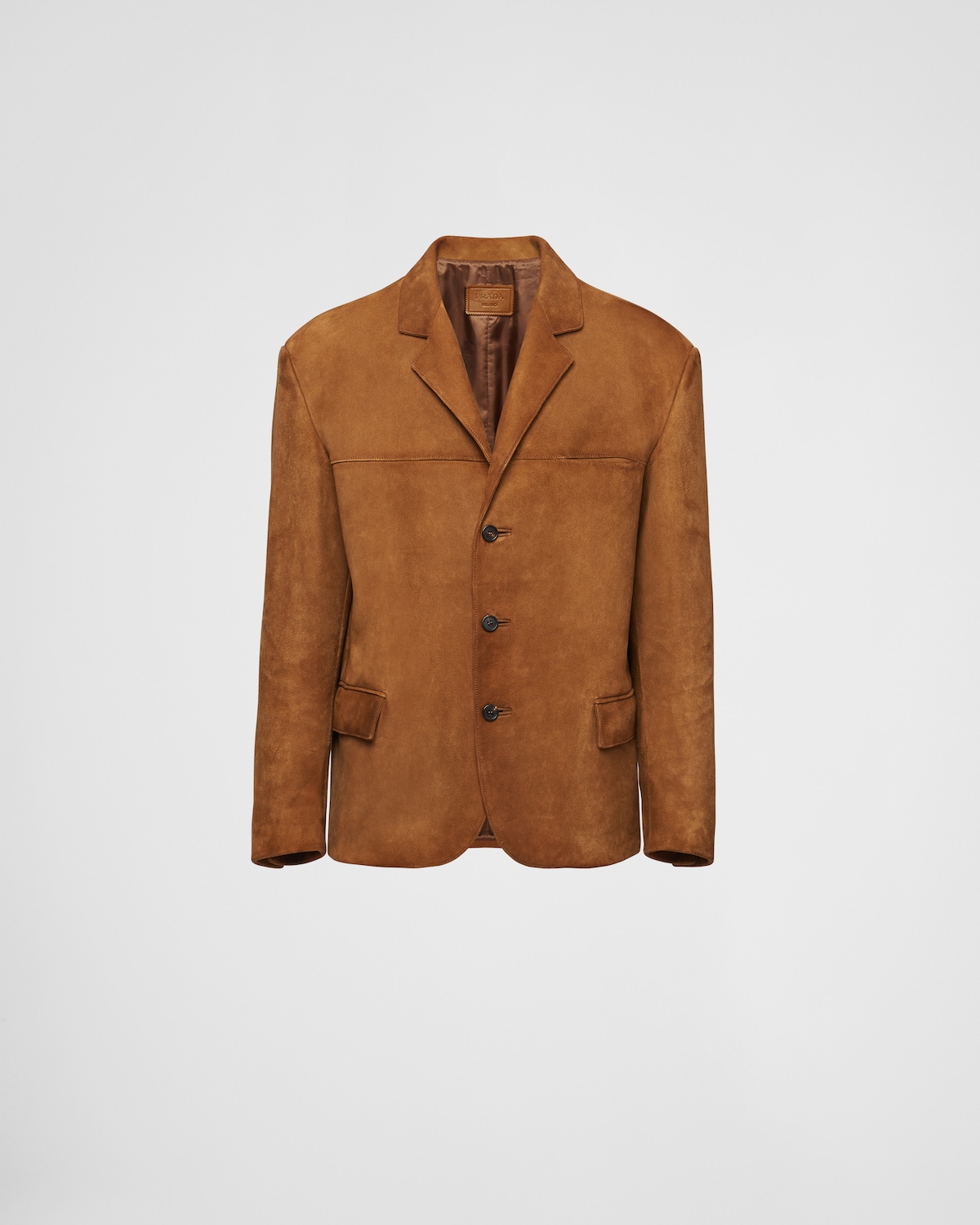 PRADA 25S SUEDE LAPEL JACKET 553