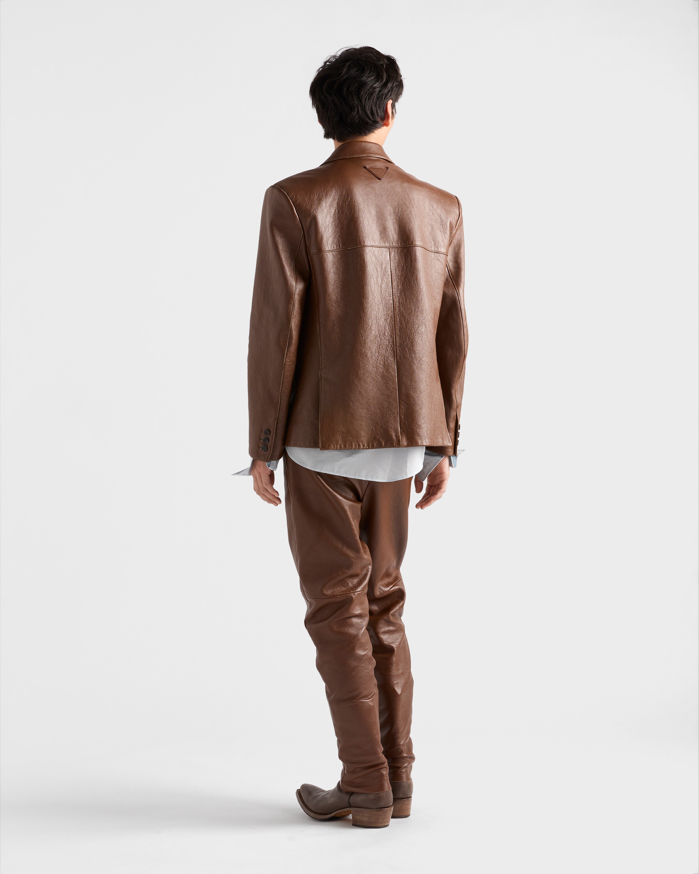 大人の色味◇Nappa Leather ジャケット◇PRADA Prada nappa-leather Bomber Jacket | Brown | FARFETCH
