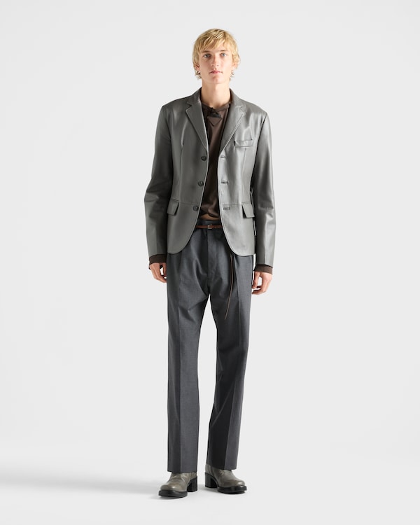 Nappa leather jacket - Grey Nappa leather jacket - Grey