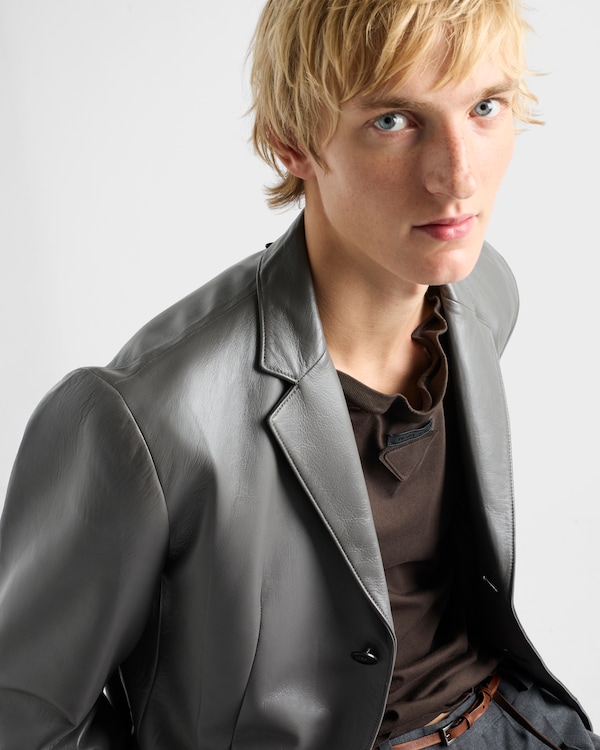 Nappa leather jacket - Grey Nappa leather jacket - Grey