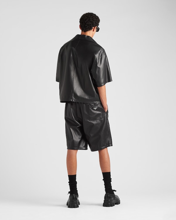 Bermudas aus Nappa-Leder Bermudas aus Nappa-Leder