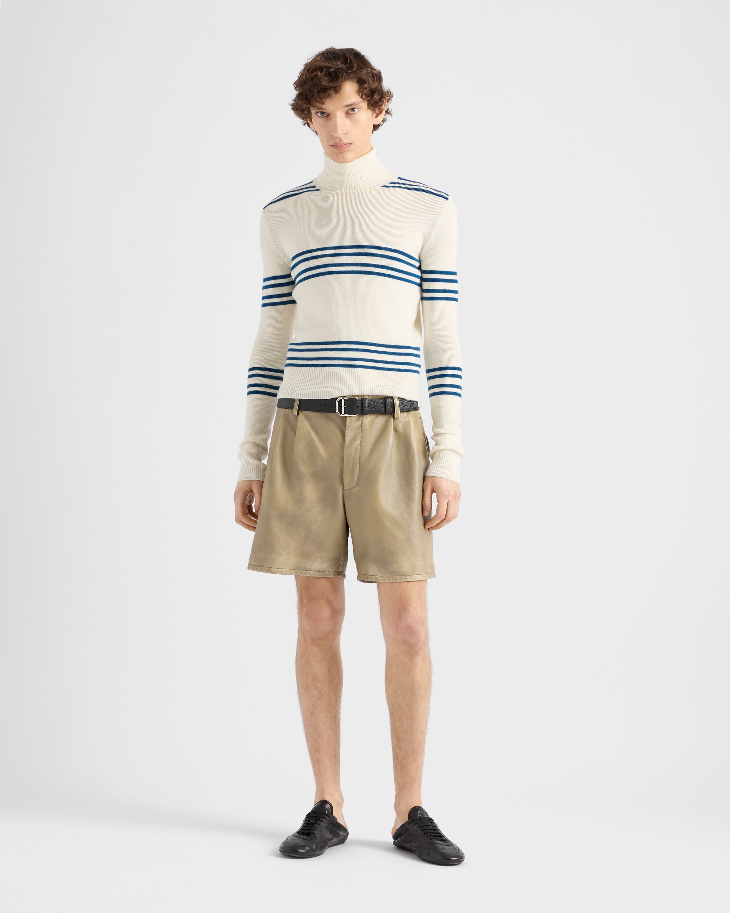 Prada Nappa Leather Bermudas