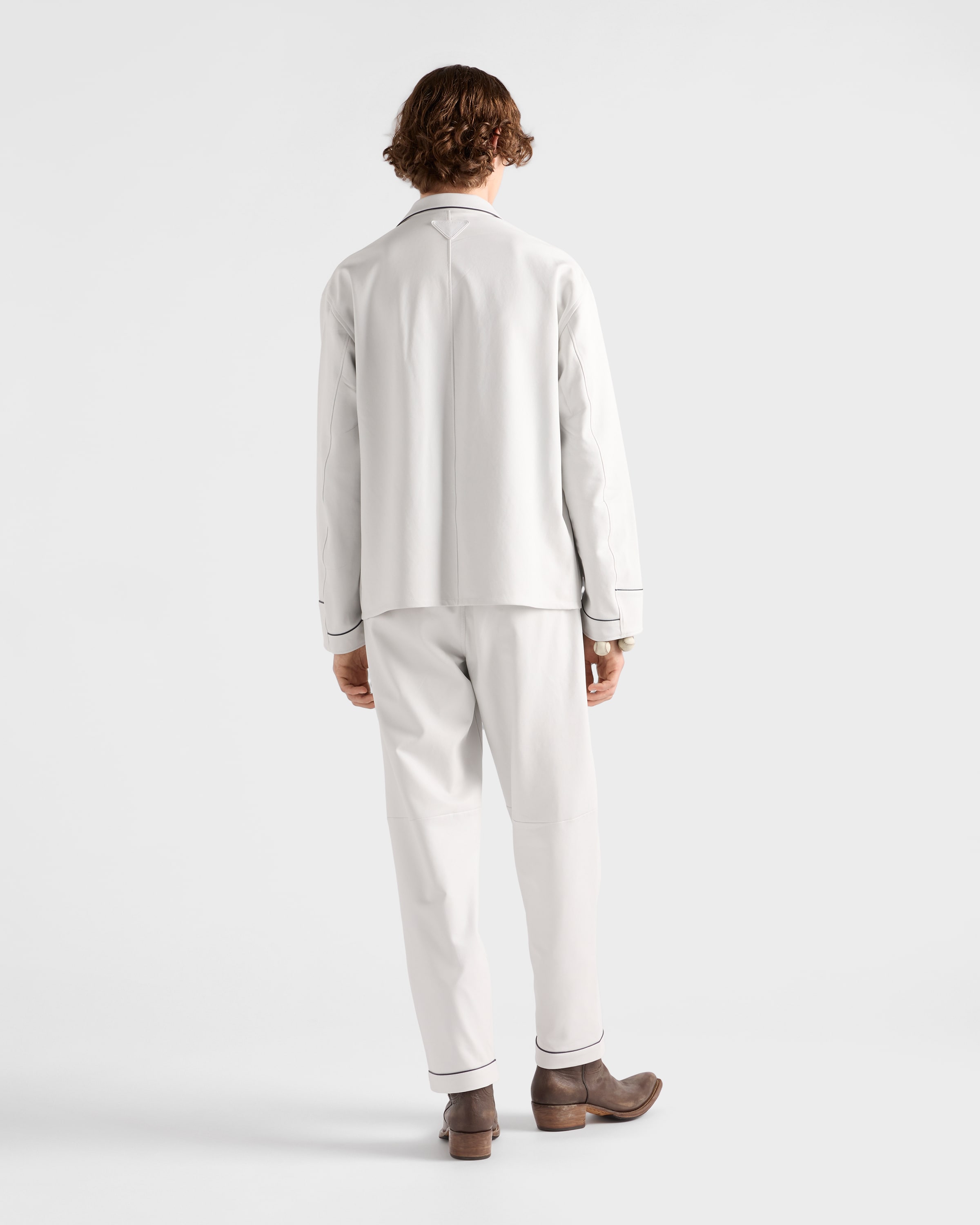 【送料&関税込】Off-White Nappa Leather And Lace Pants Lace Up White Leather Pants for Women #LP504LW – Jamin Leather®