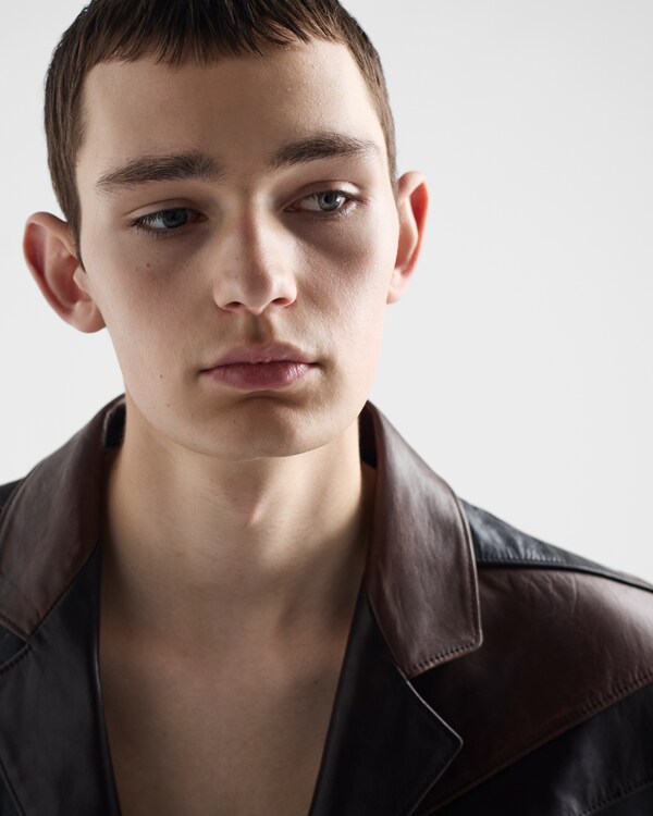 Patchwork leather pants Patchwork leather pants