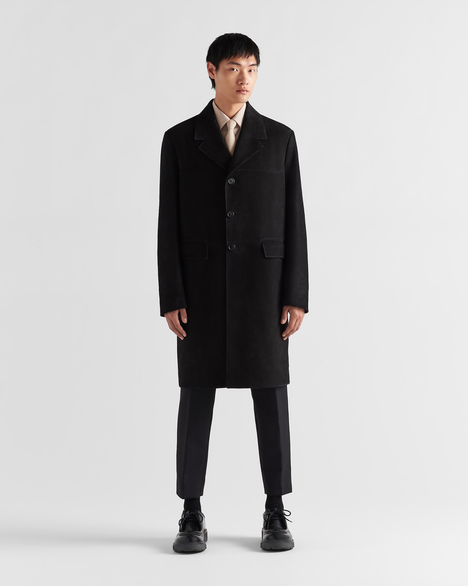 Black Suede Coat PRADA black-suede-coat-prada