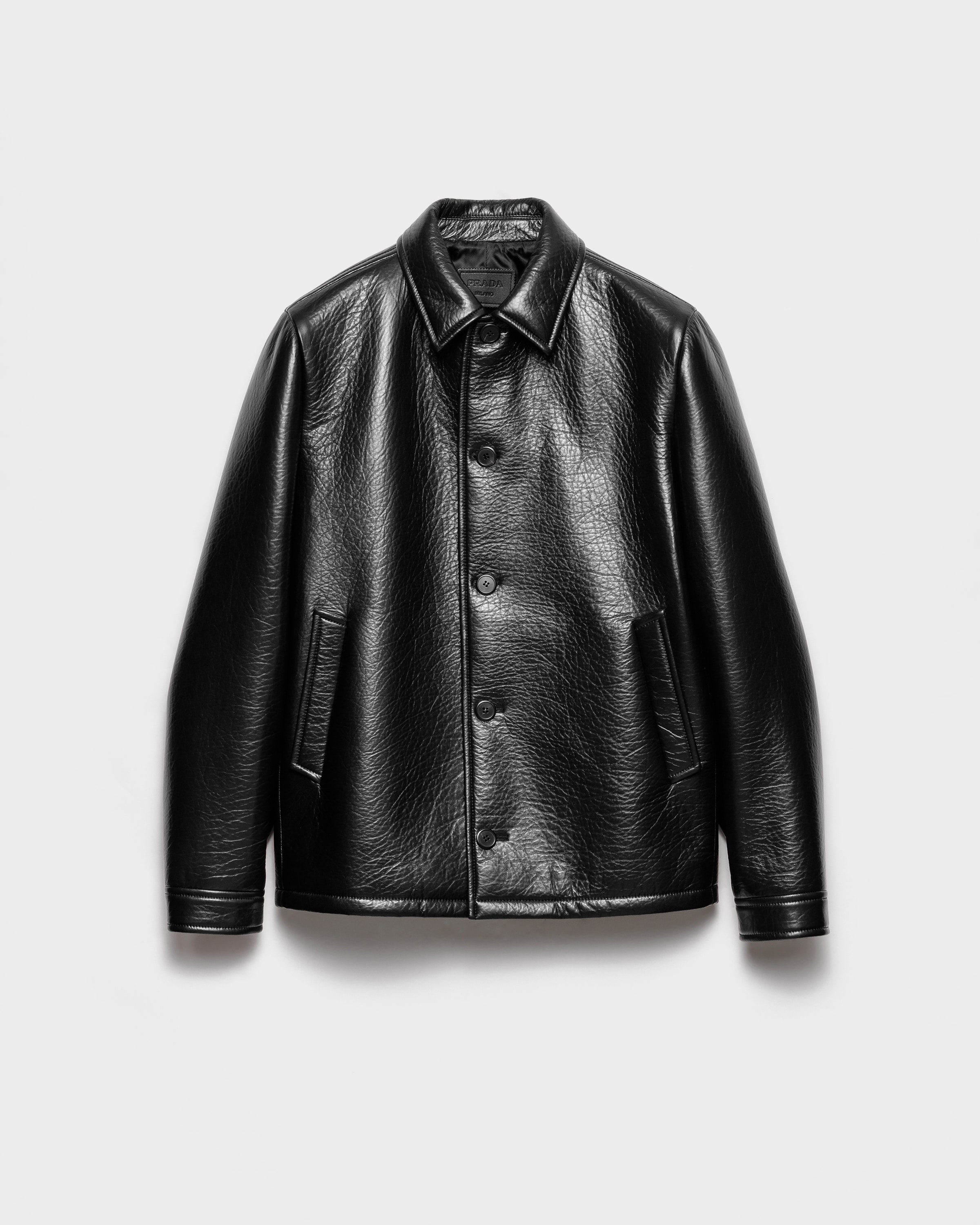 【日本入手困難】プラダ Quilted nappa leather caban アウター 日本入手困難】プラダ Quilted nappa leather caban アウター