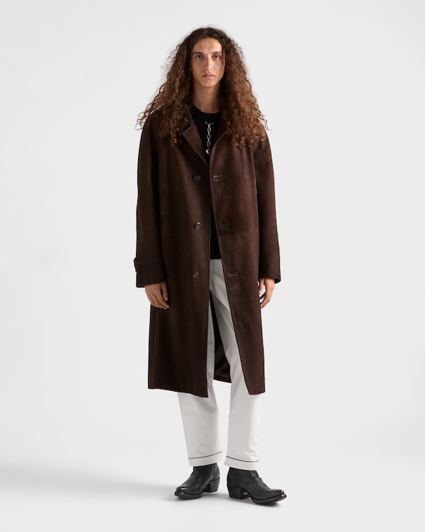 Suede coat - Dark Brown Suede coat - Dark Brown