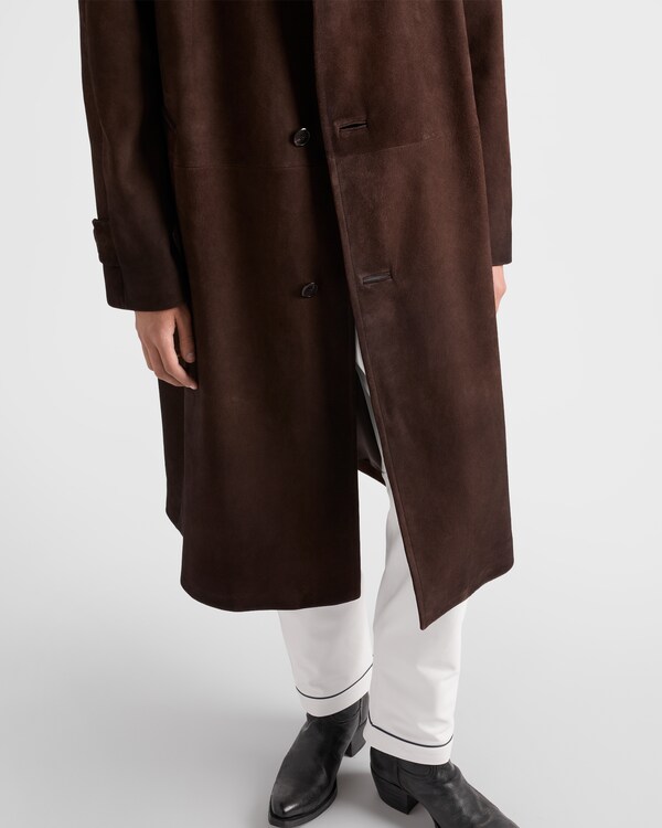 Suede coat - Dark Brown Suede coat - Dark Brown
