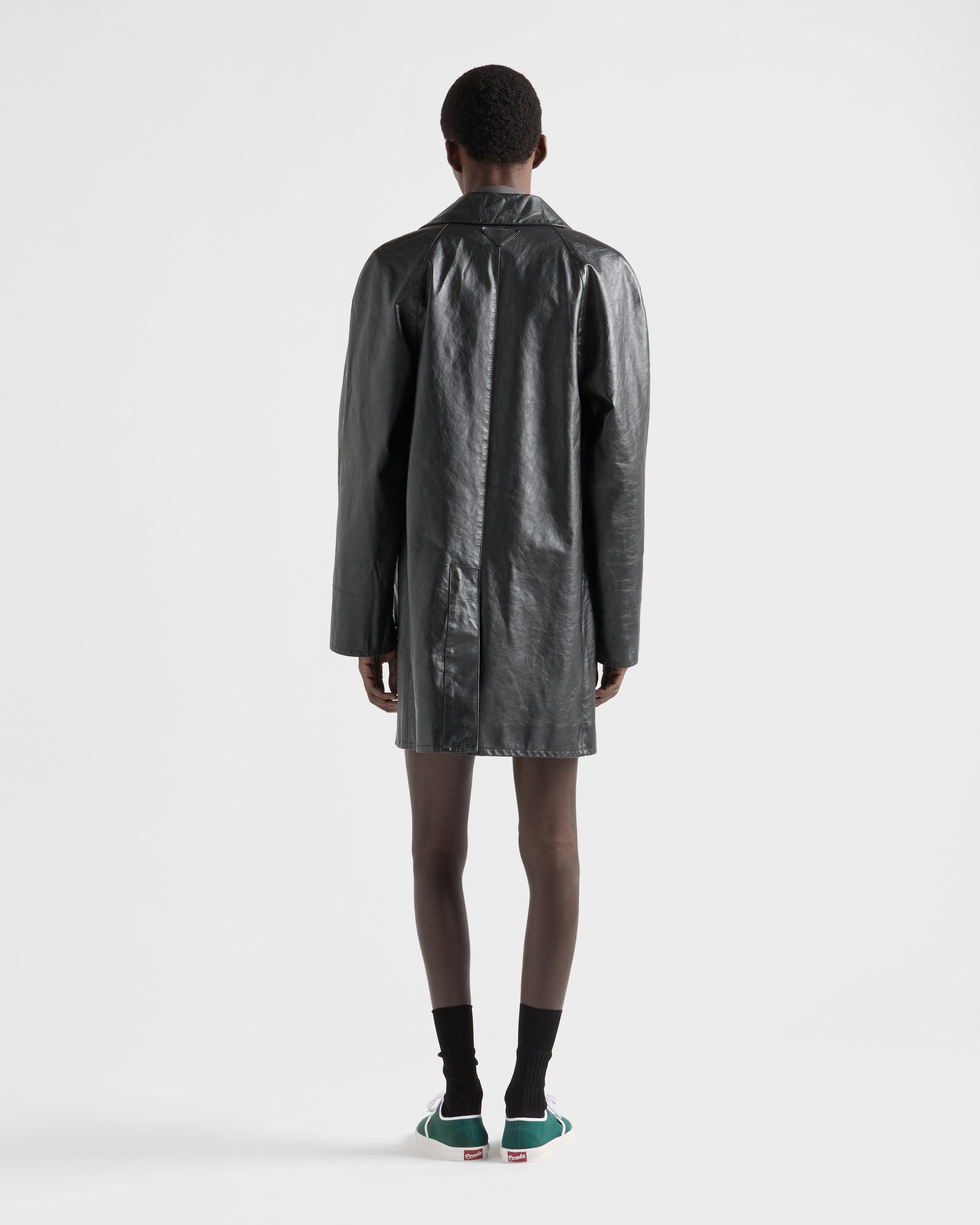 ブラック レザー コート | PRADA