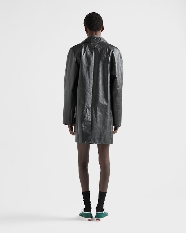 Leather coat - Black Leather coat - Black