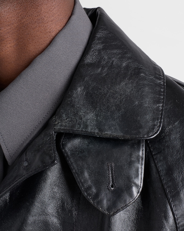 Leather coat - Black Leather coat - Black