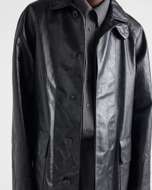 Leather coat - Black Leather coat - Black