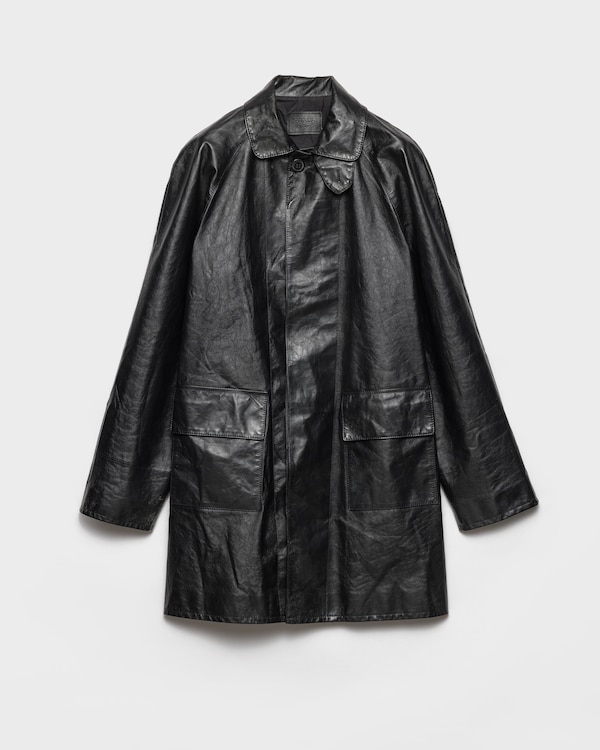 Leather coat - Black Leather coat - Black