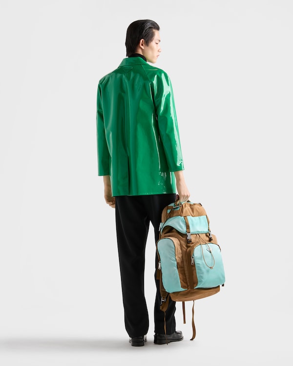 Shiny nappa leather caban jacket - Green Shiny nappa leather caban jacket - Green