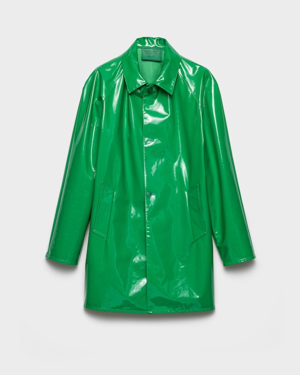 Shiny nappa leather caban jacket - Green Shiny nappa leather caban jacket - Green