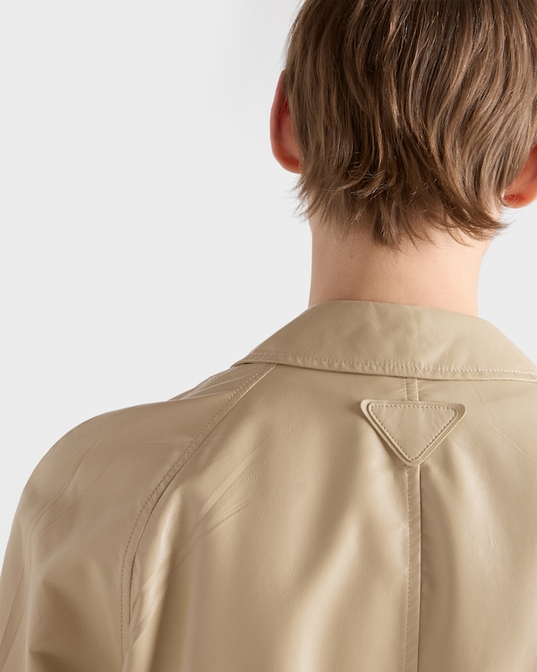 Nappa leather coat - Desert Beige Nappa leather coat - Desert Beige