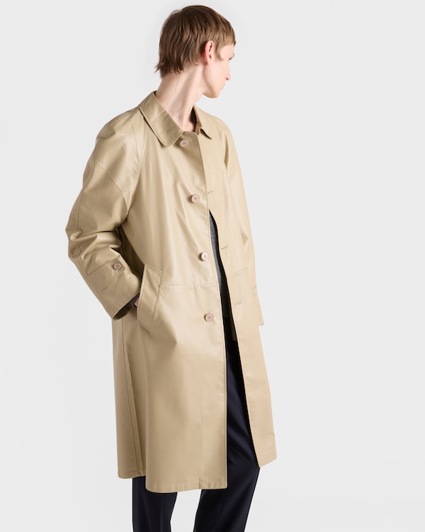 Nappa leather coat - Desert Beige Nappa leather coat - Desert Beige