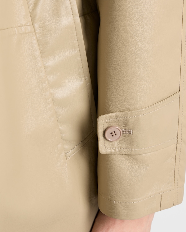 Nappa leather coat - Desert Beige Nappa leather coat - Desert Beige