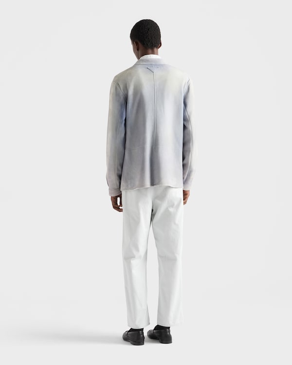 Suede caban jacket - Sky Blue Suede caban jacket - Sky Blue