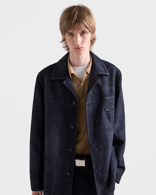 Chaquetón de ante - Azul Báltico Chaquetón de ante - Azul Báltico