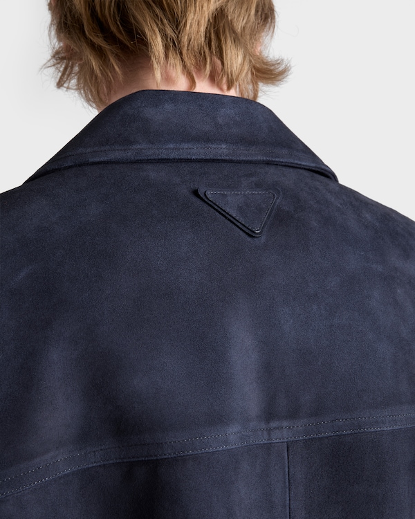 Chaquetón de ante - Azul Báltico Chaquetón de ante - Azul Báltico