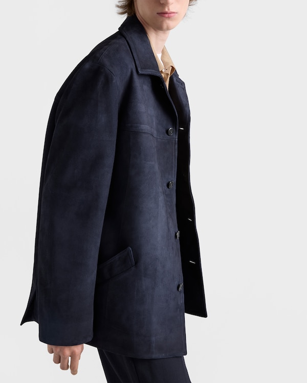 Chaquetón de ante - Azul Báltico Chaquetón de ante - Azul Báltico