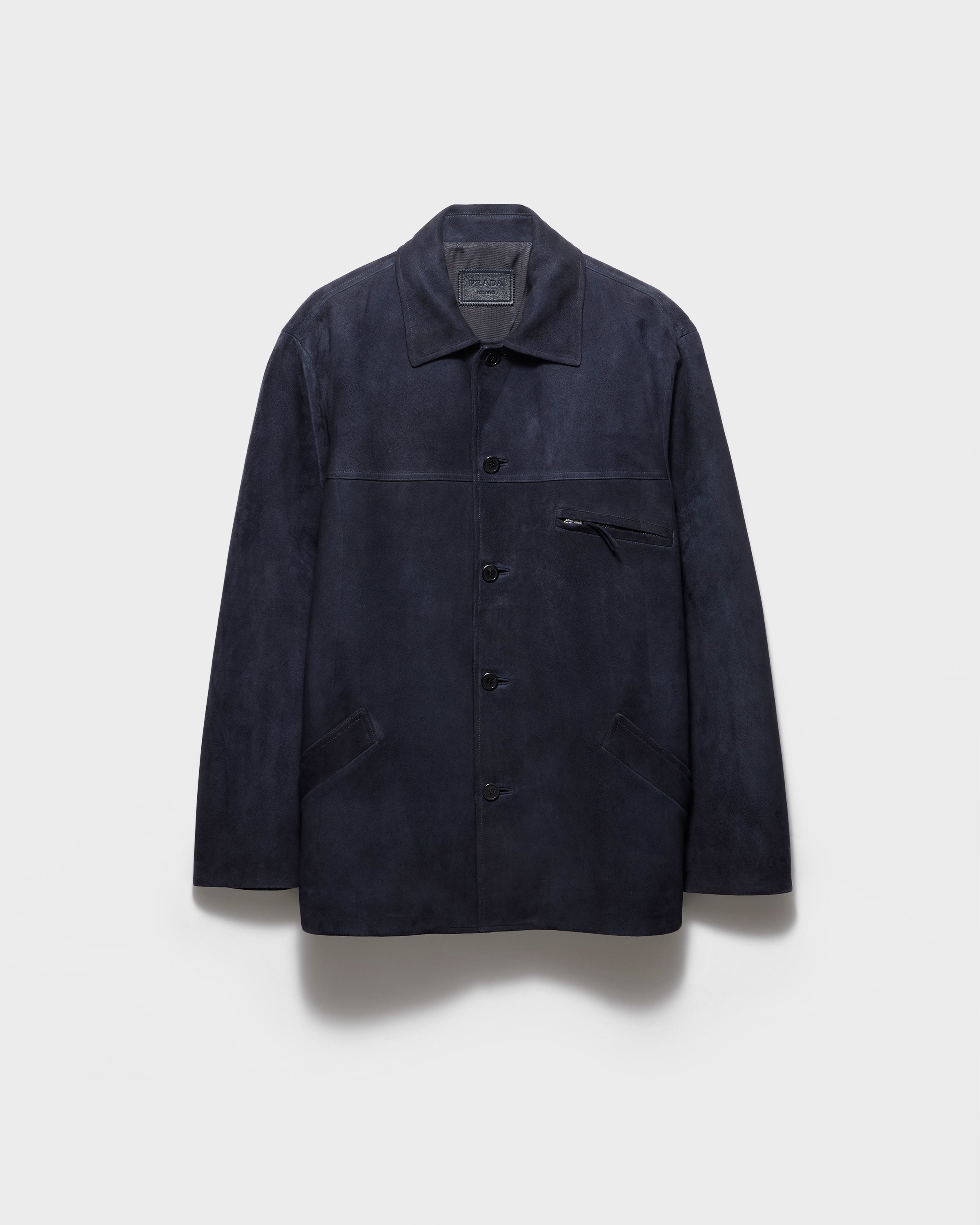 Suede caban jacket