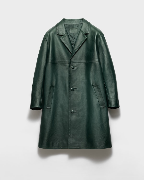 Leather coat