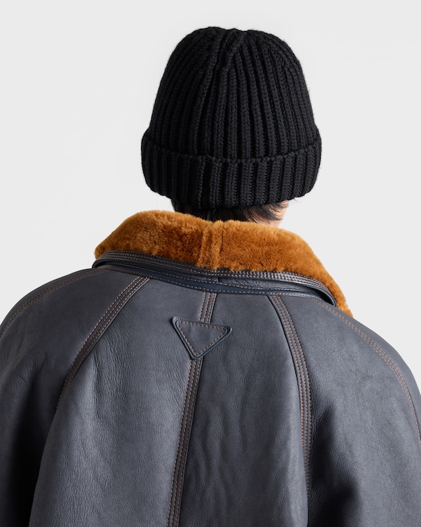 Shearling coat - Air Force Blue/Cognac Shearling coat - Air Force Blue/Cognac