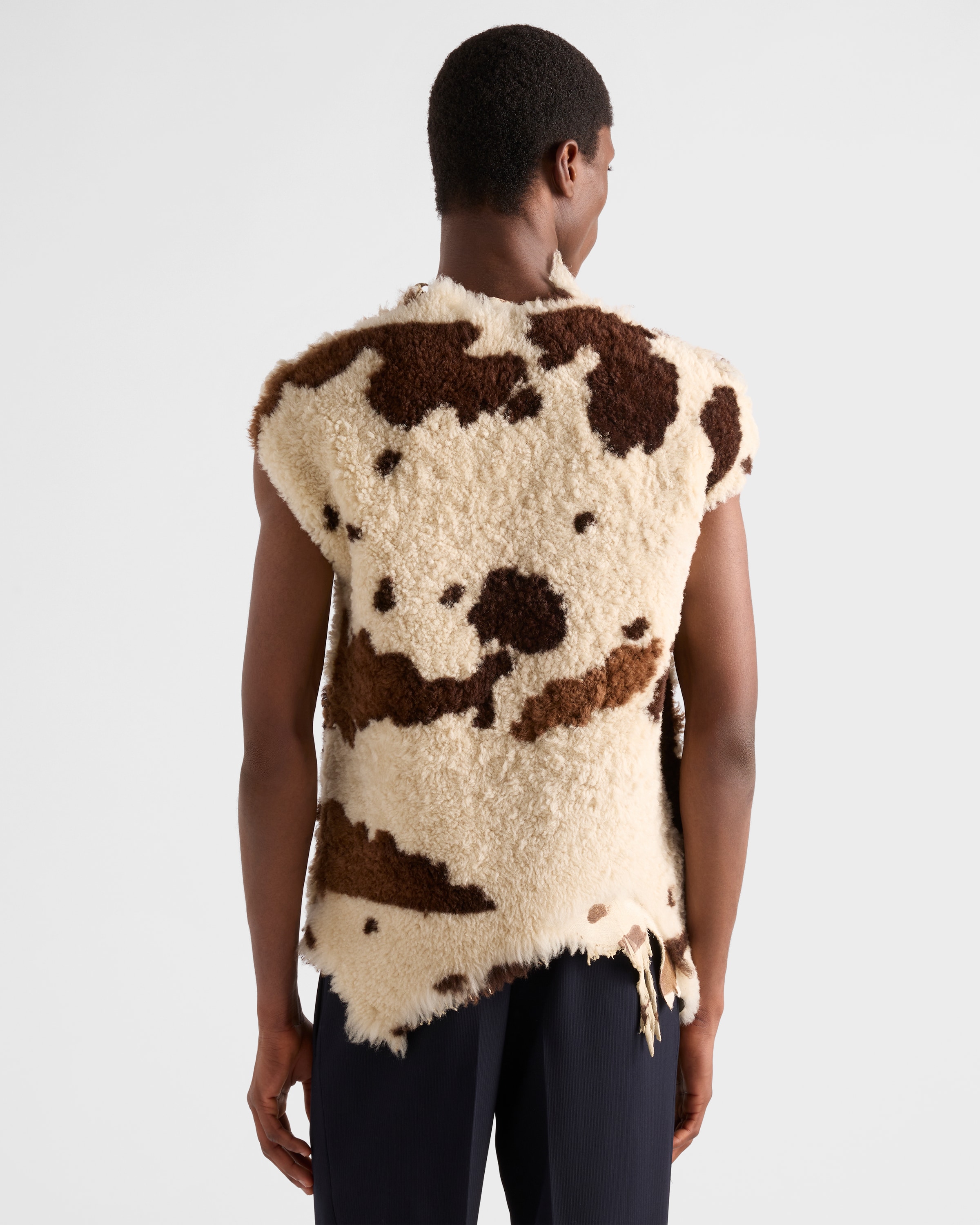 Shearling vest